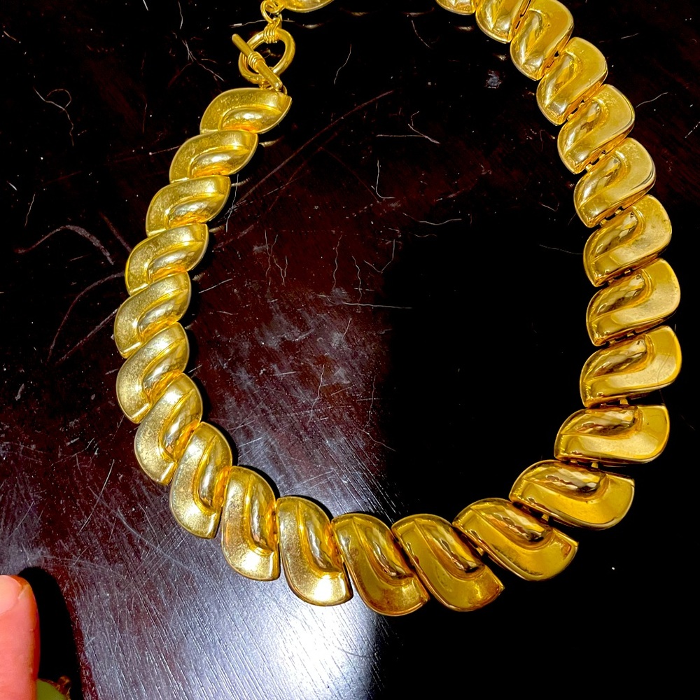 Goldstone necklace